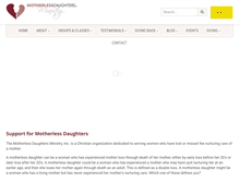 Tablet Screenshot of motherlessdaughtersministry.com